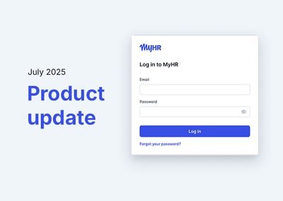 Product update hero image featuring new login screen.