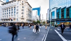 Pedestrians in Auckland city