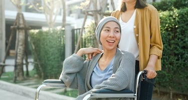 image of woman in a wheelchair