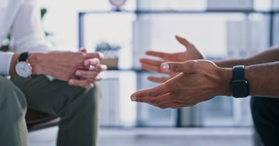 Employee attending a counselling session.