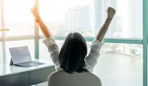 Image of a happy worker