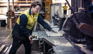 Worker doing overtime